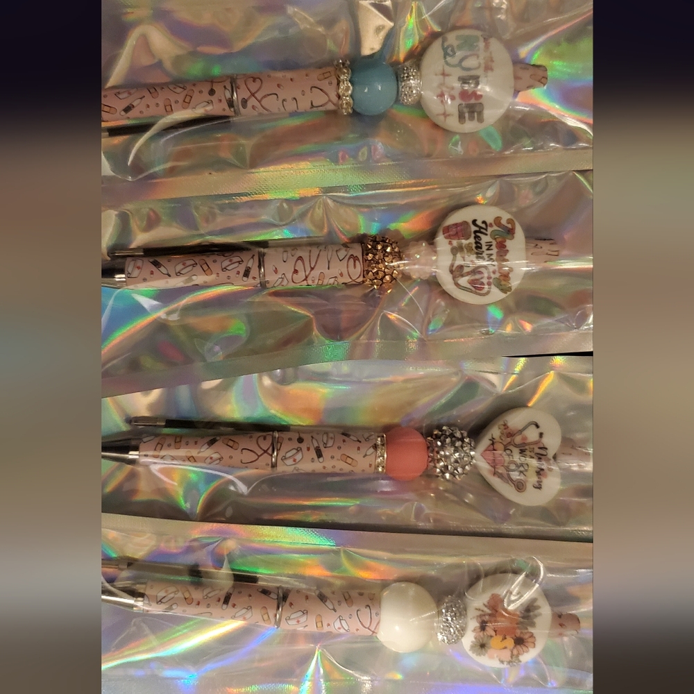 Beaded pens